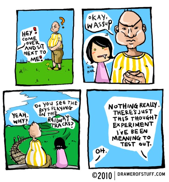 thought experiments: trolley problem