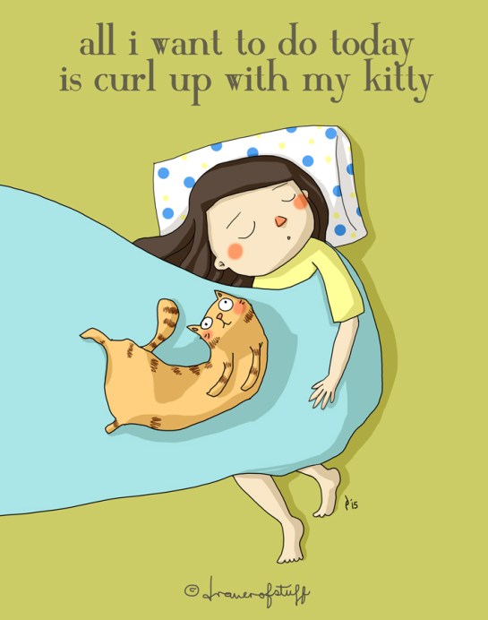 lazy days with kitty