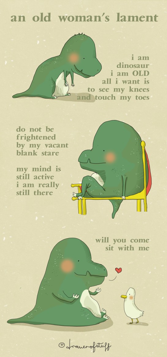 old lady dinosaur