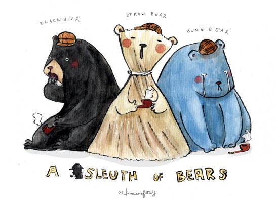 a sleuth of bears